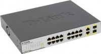 DL-DES-1018MP/A1A Коммутатор неуправляемый с 16 портами 10/100 Base-T и питанием PoE до 246Вт